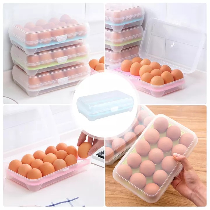 Transparent Egg Storage - 12 Grid