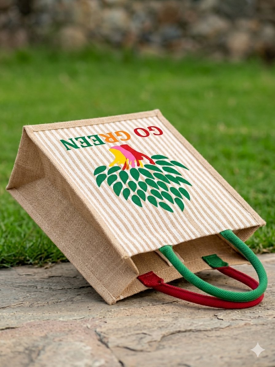 Go green jute bag