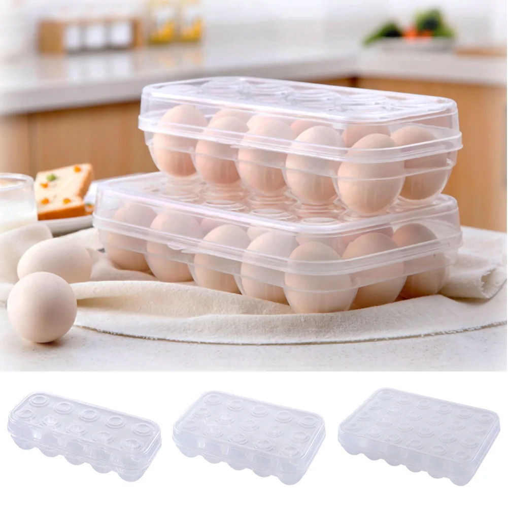 Transparent Egg Storage - 12 Grid