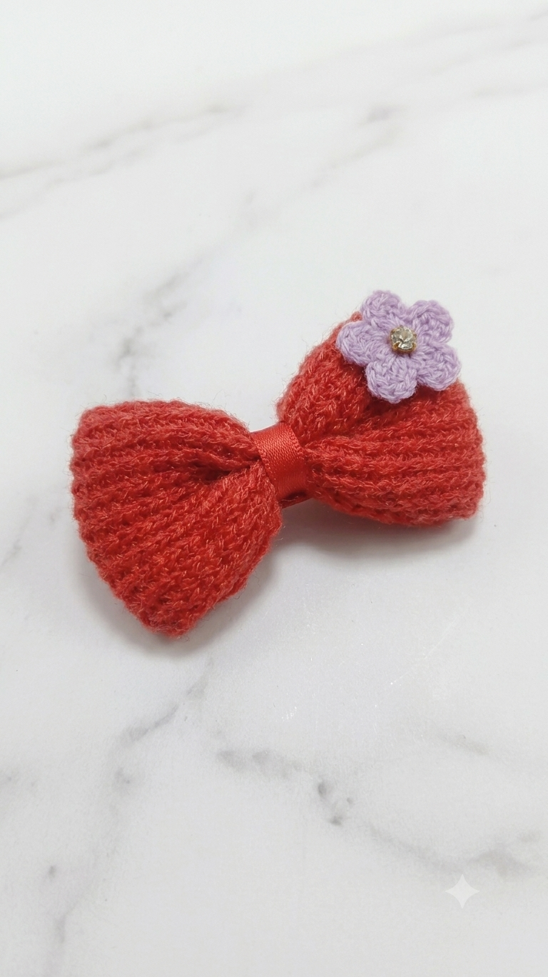 Bow Hair Clips-pack of 6