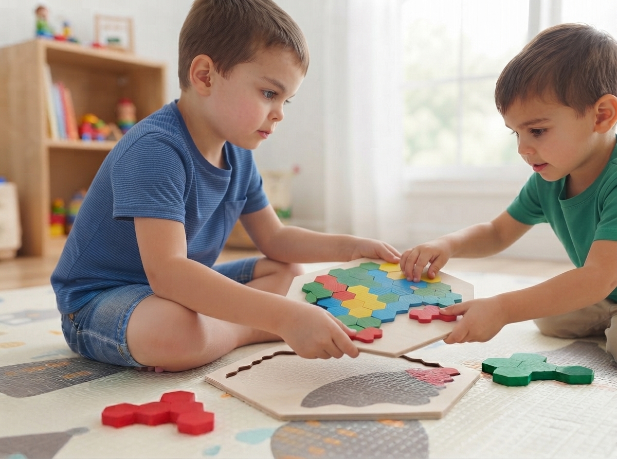 HEXAGON WOODEN PUZZLER