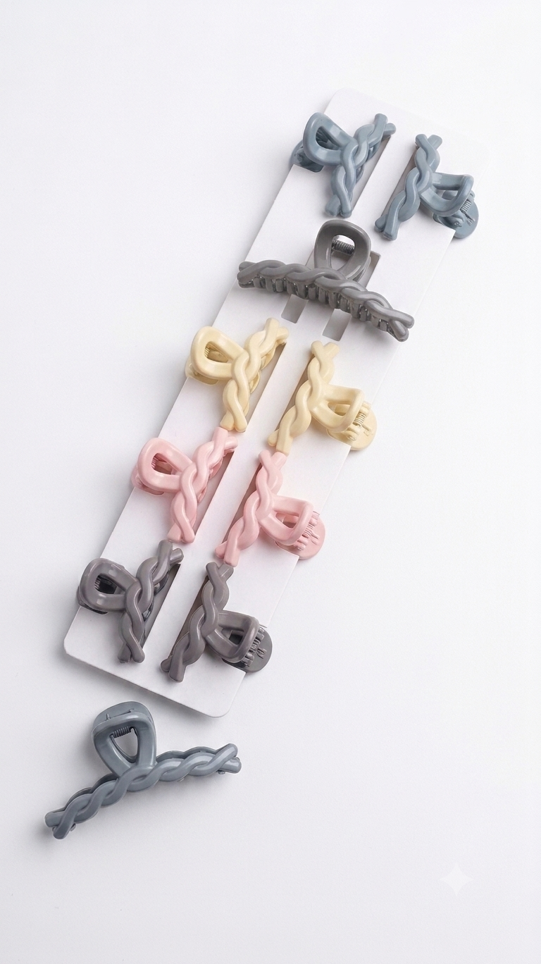 Twist Claw Clips-pack of 12