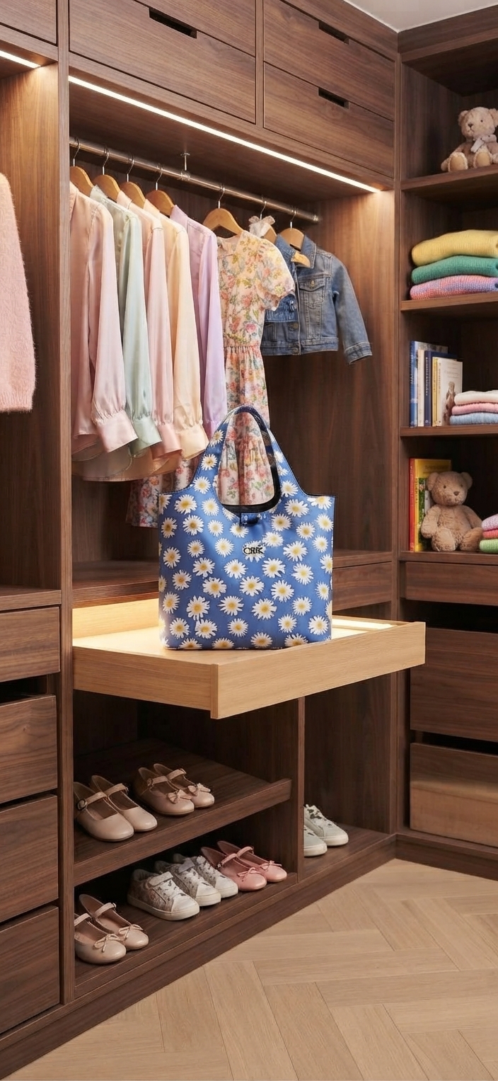 Foldable polyster shopping bag