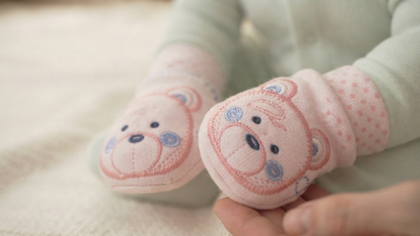 Booties Mittens Set