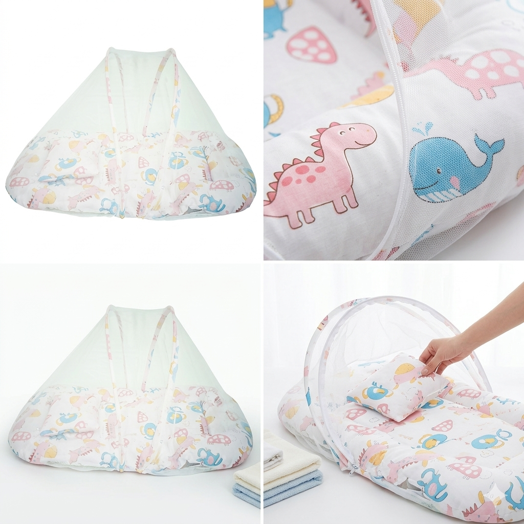 Cotton Bed With Net Mini