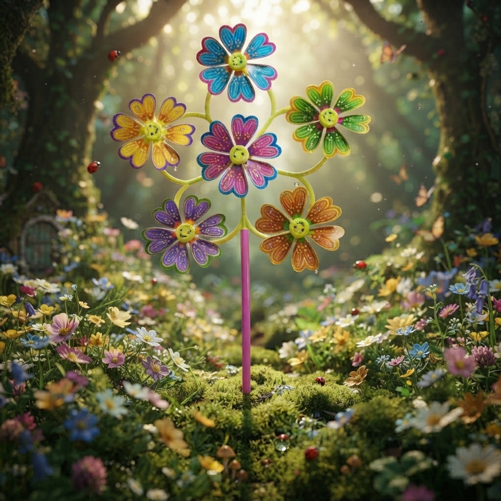 6FLOWER WIND MILL