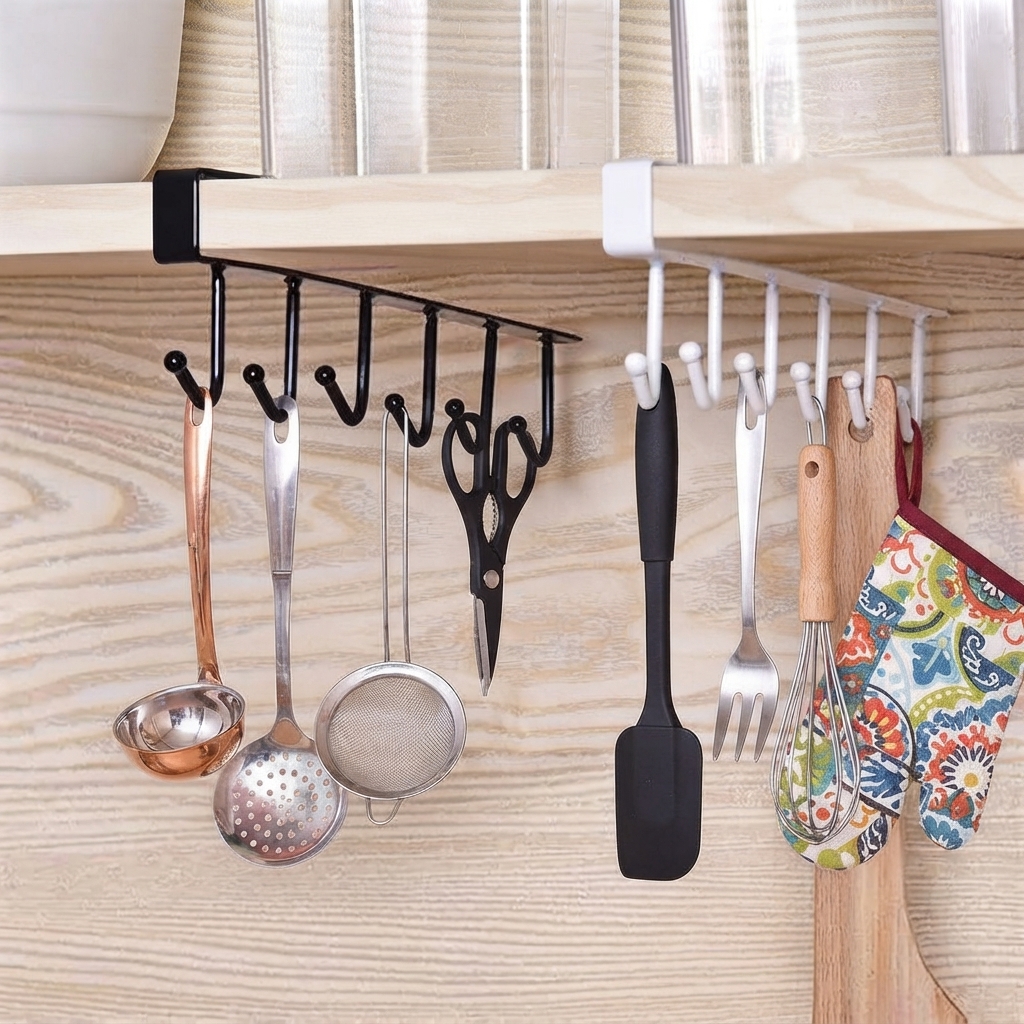 5 Hook S S Cabinet Organizer