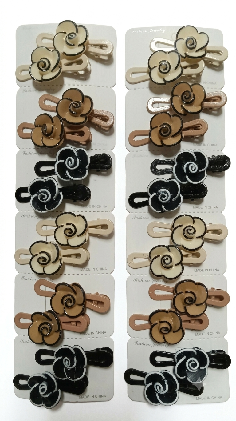 Rose Hair Clips