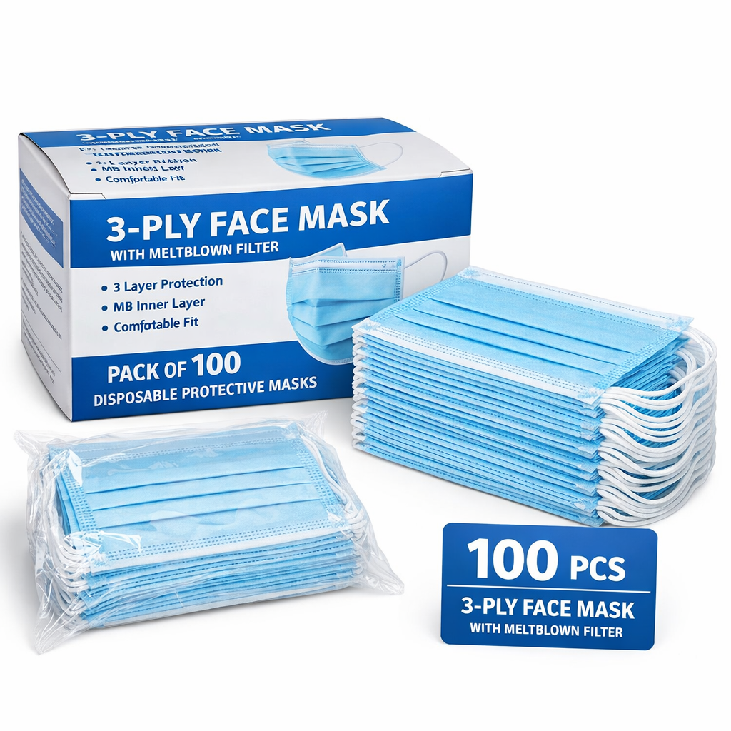 3 Ply Face Mask with MB Inner Elastic