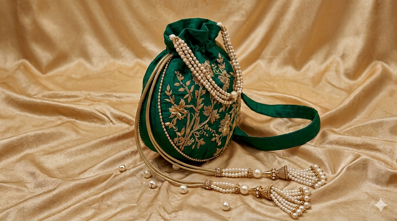 Double sided potli bag