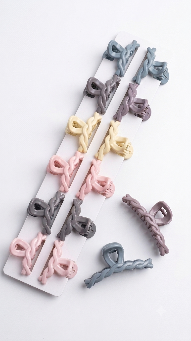 Twist Claw Clips-pack of 12