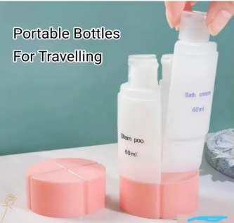 Clear Travel Shampoo Bottle