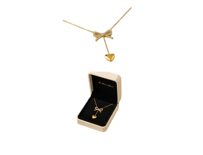 Bow Golden Heart chain