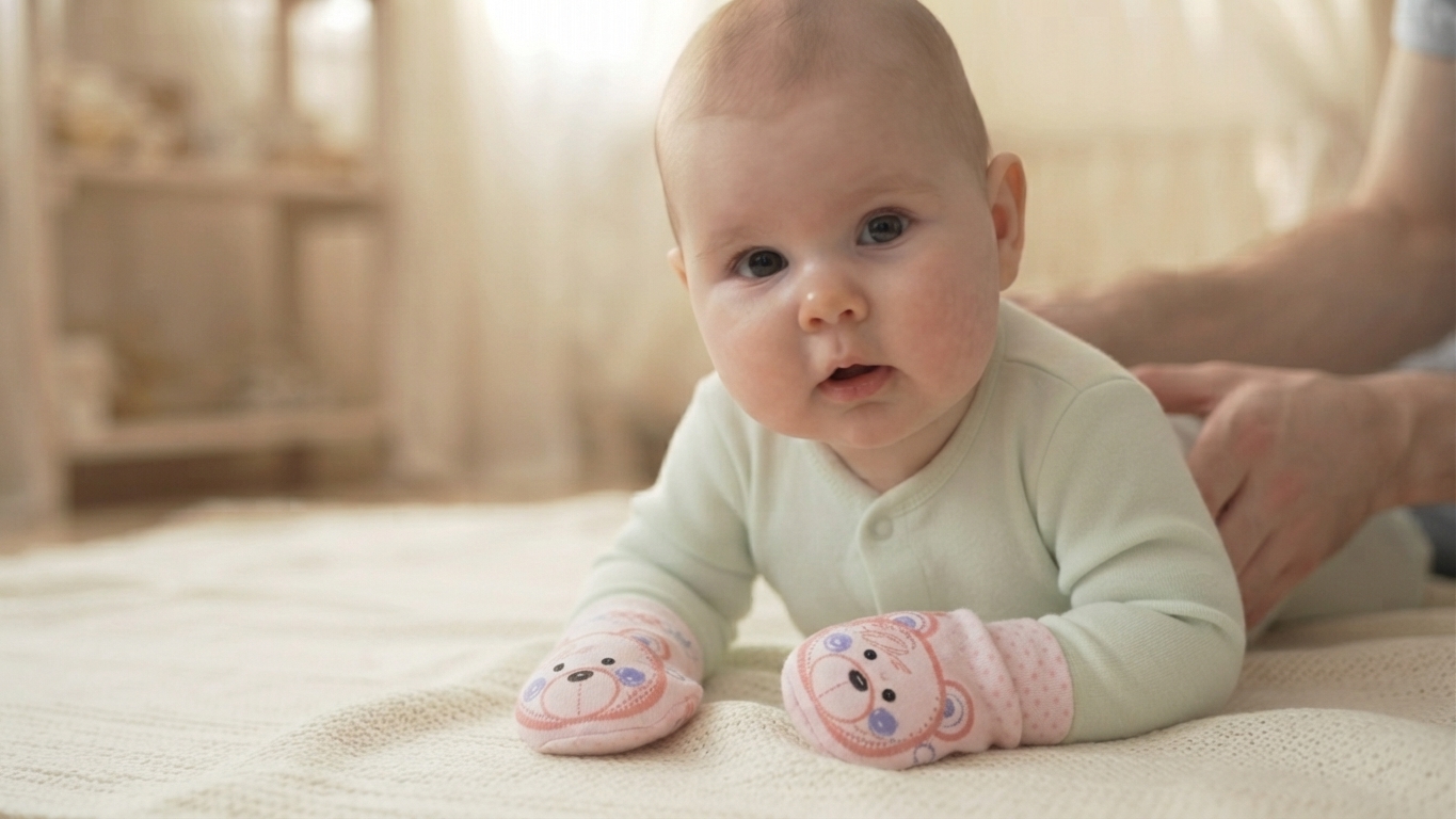 Booties Mittens Set