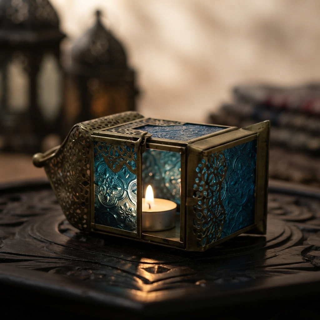 Metal Mandir Hanging Lantern