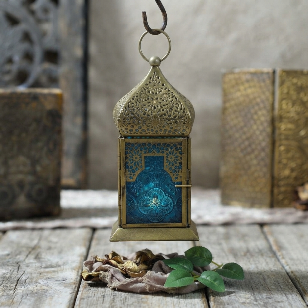 Metal Mandir Hanging Lantern