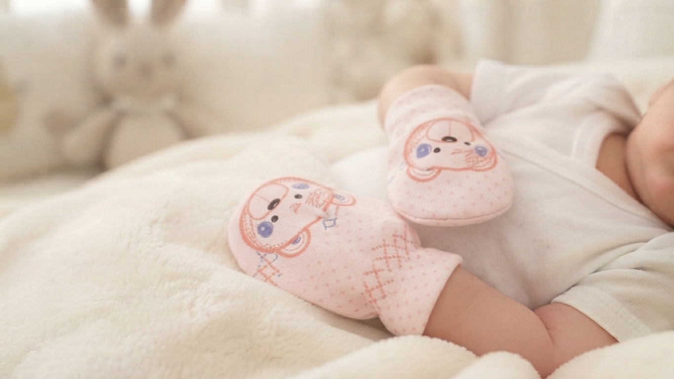 Booties Mittens Set