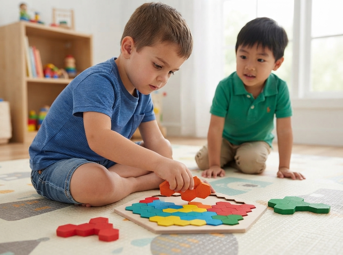 HEXAGON WOODEN PUZZLER