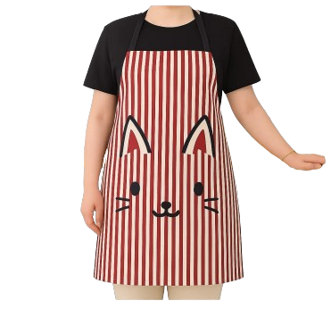 Kitchen Apron-Cat Print