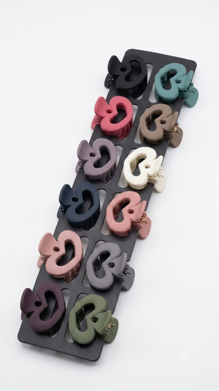 Heart Claw Clips
