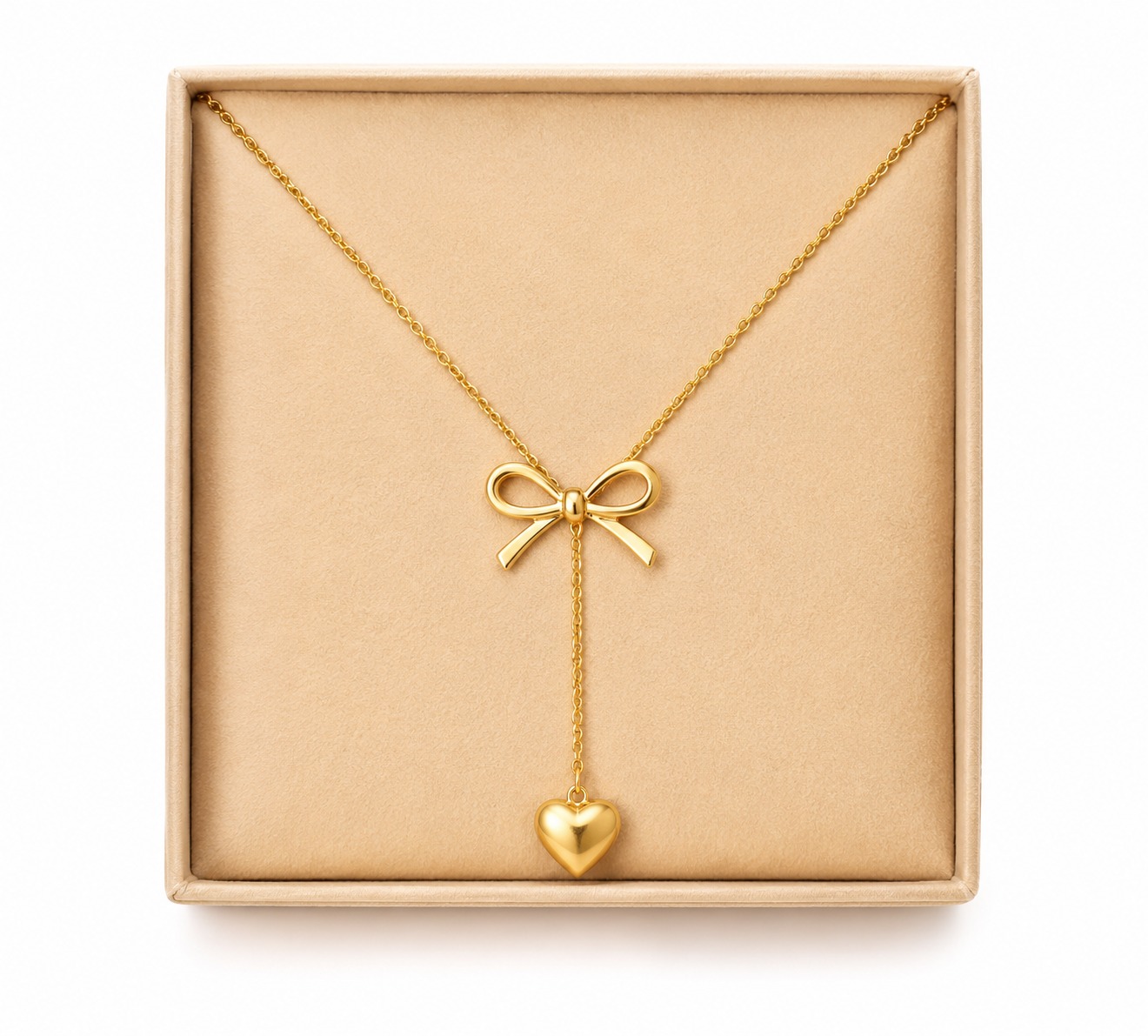 Bow Golden Heart chain