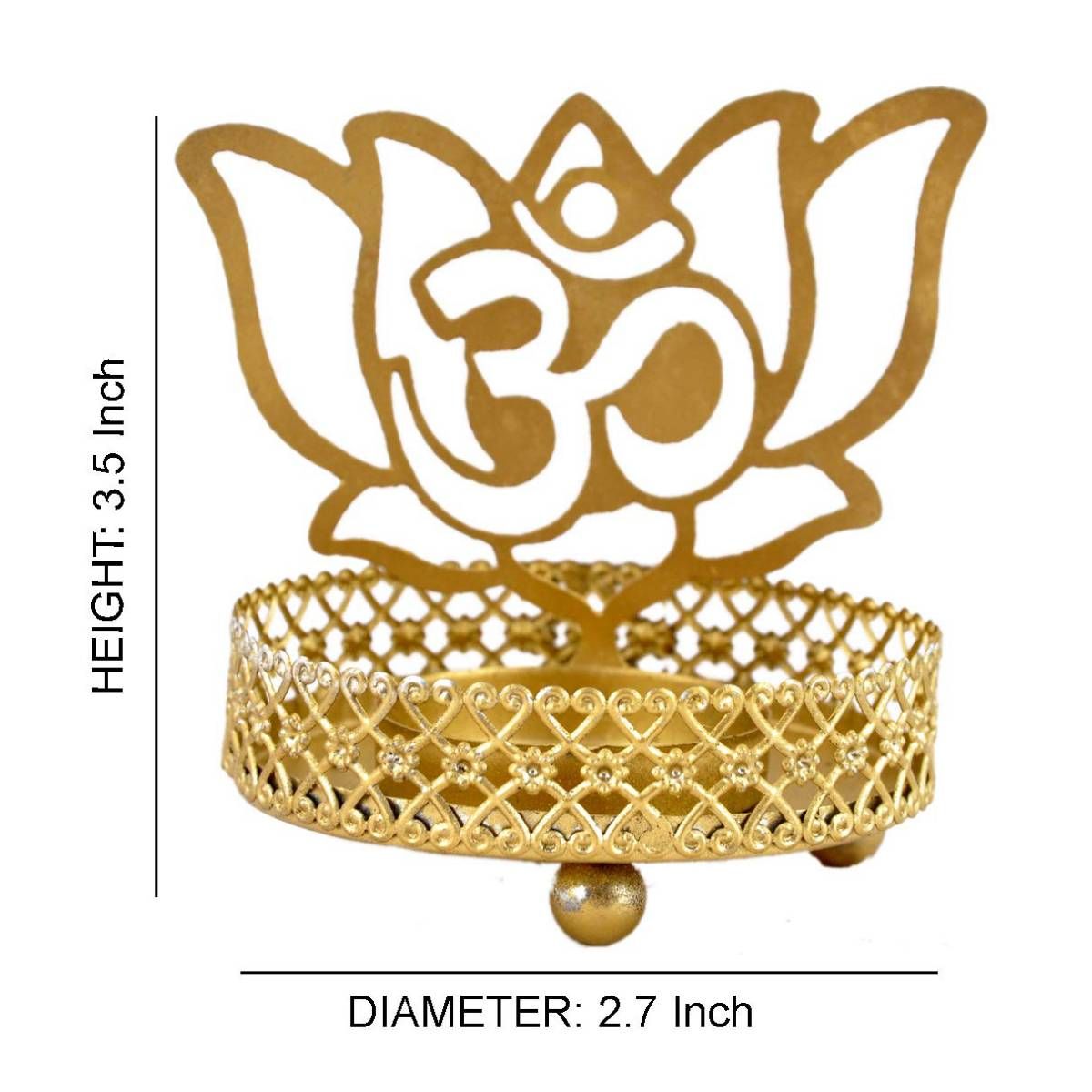 Metal Shadow Lotus Om