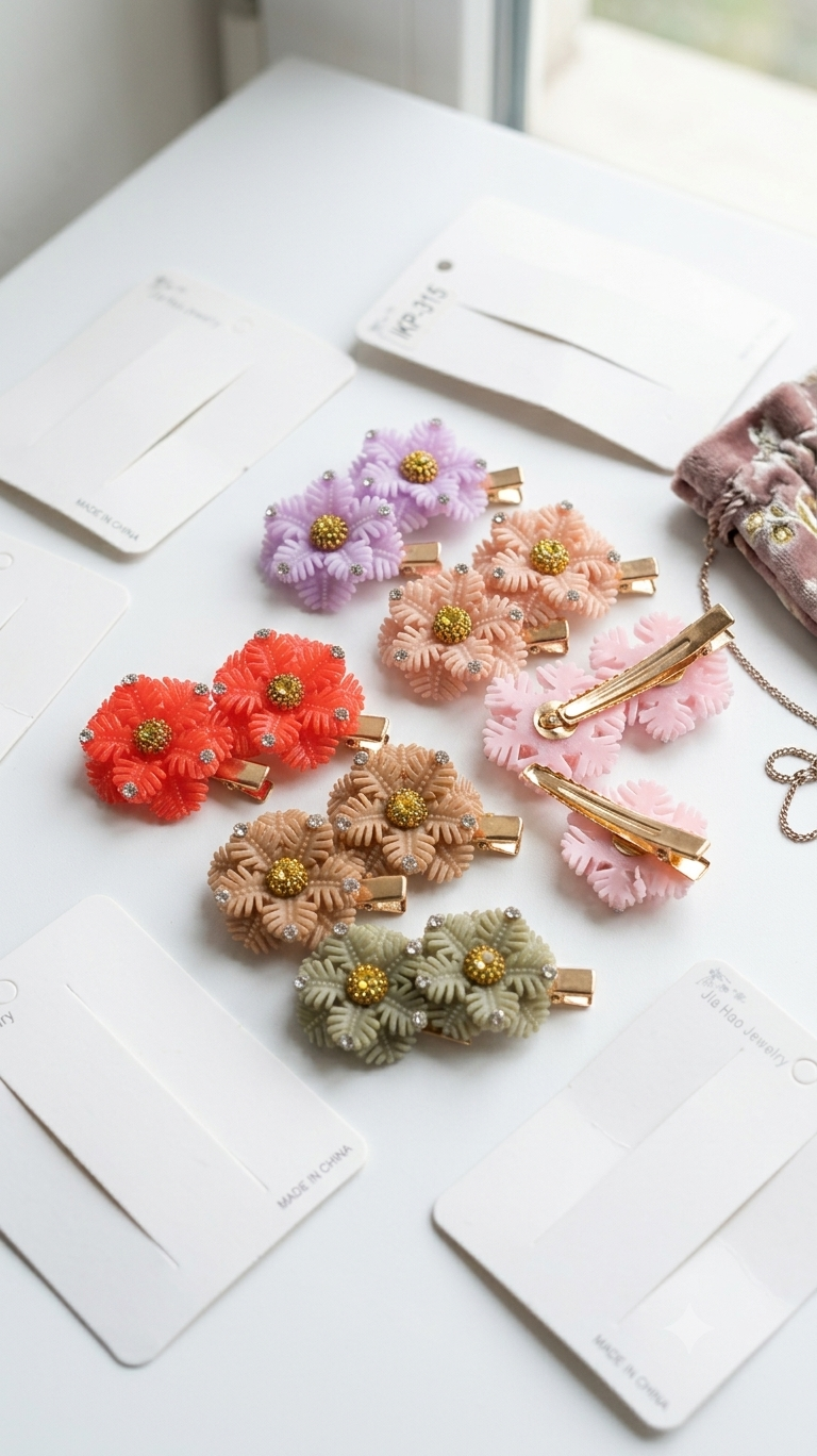 Flower Hair Clips