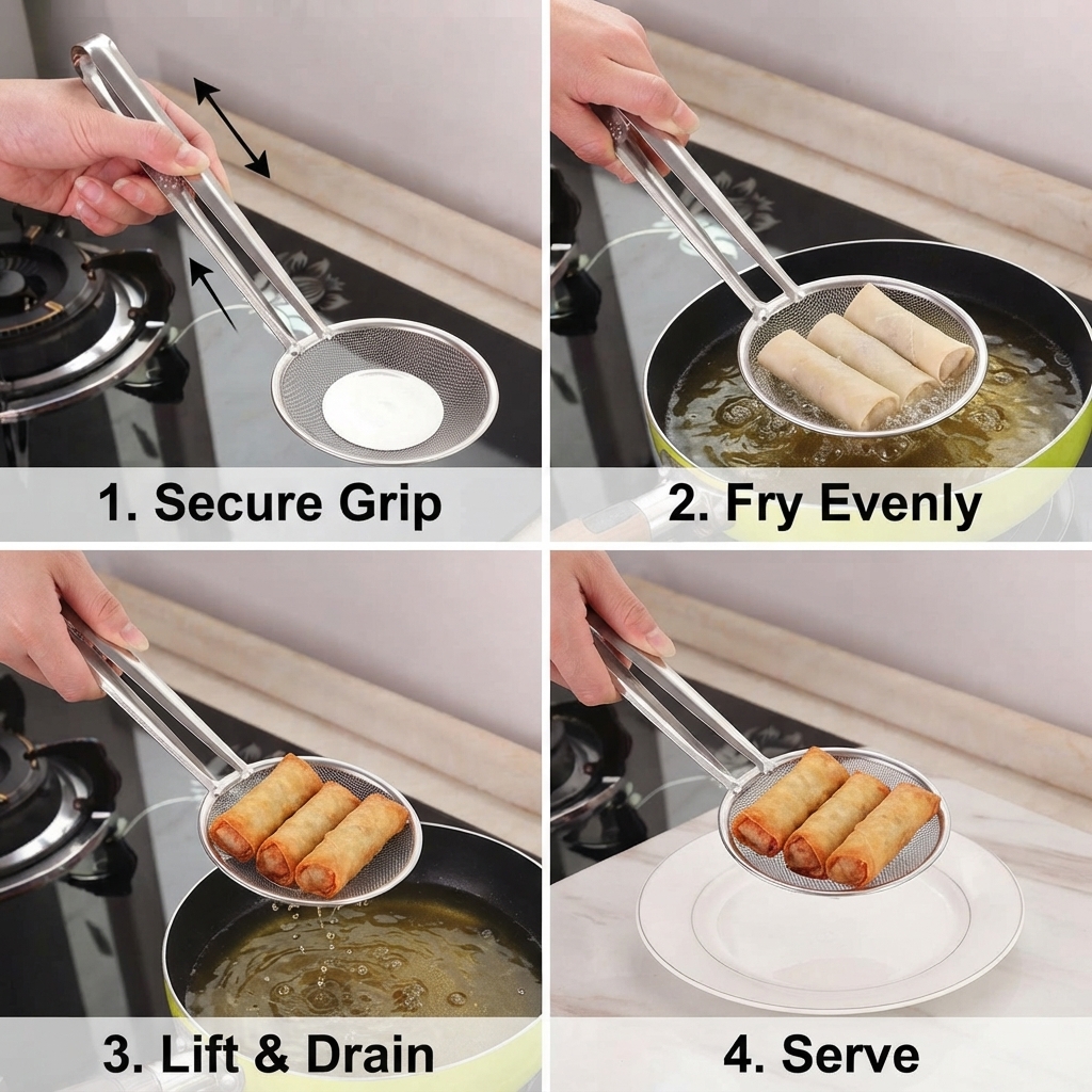 2 in 1 fry tool