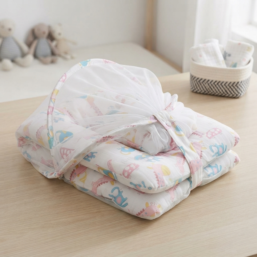 Cotton Bed With Net Mini