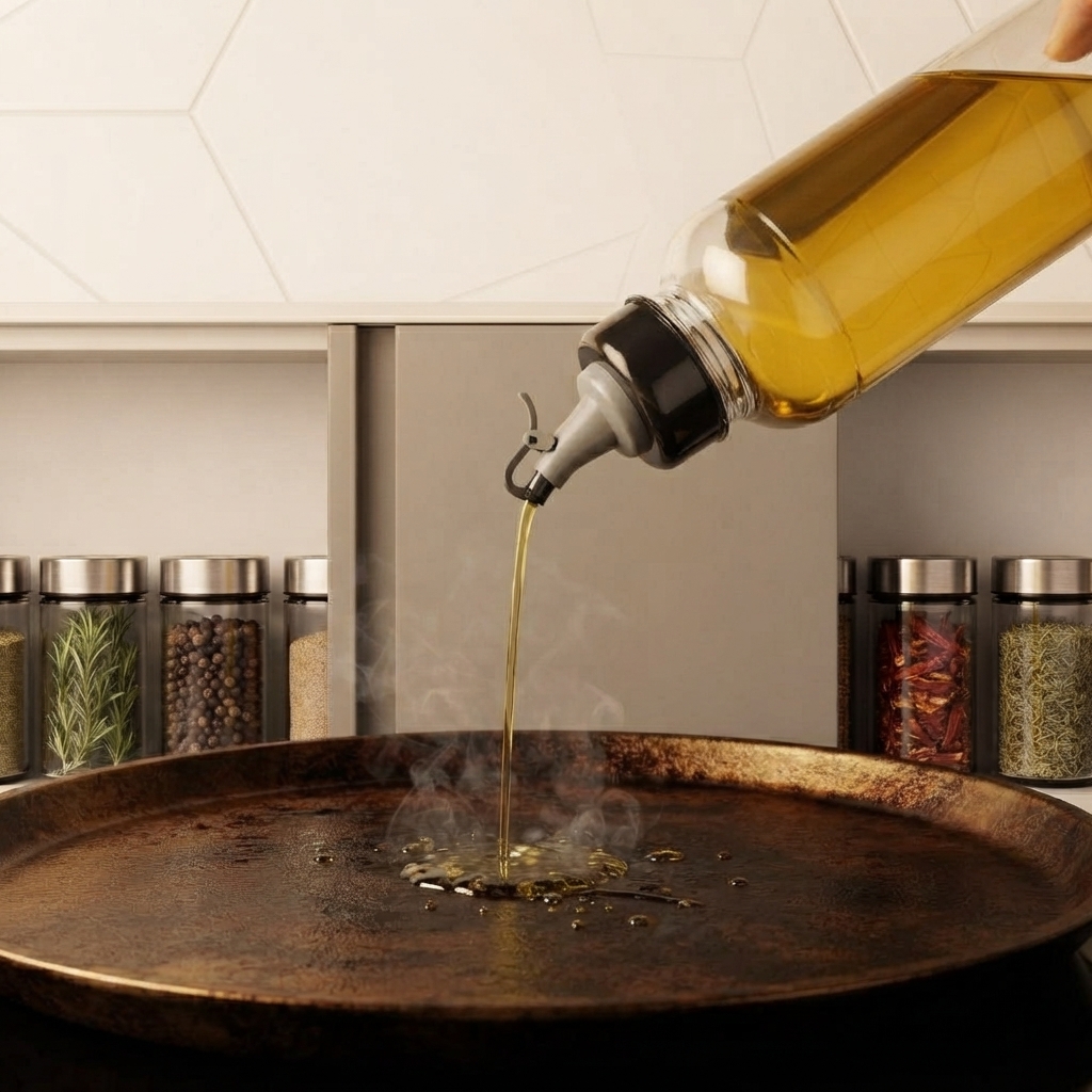 Unbreakable Oil dispenser Bottle-plastic (1000 ml)